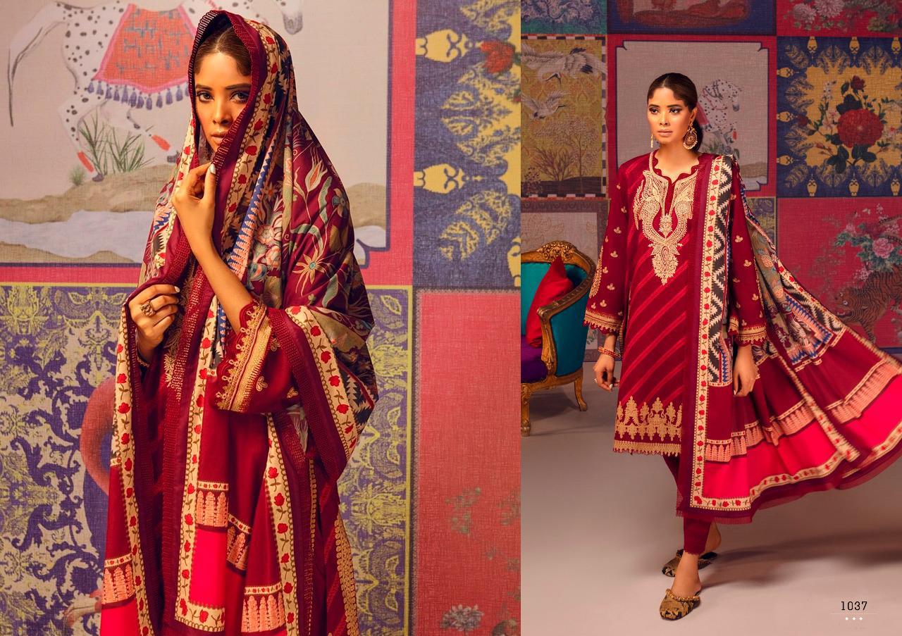 Deepsy Suits Mahay-2 Series 1031-1038 Pure Cotton Print Embroidery Suit