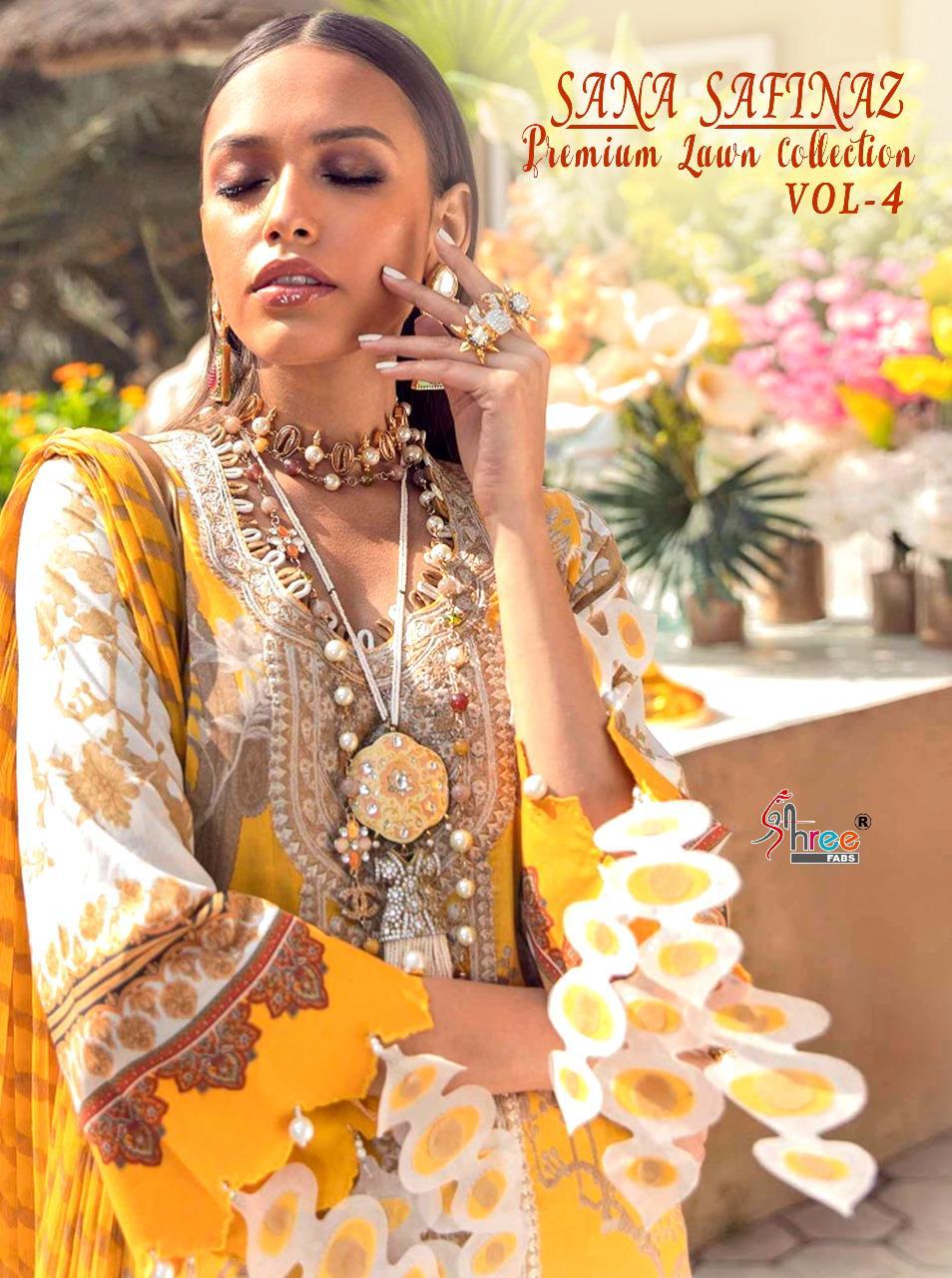 Shree Fab Sana Safinaz Premium Lawn Collection Vol-4 1690-1697 Cotton Suit