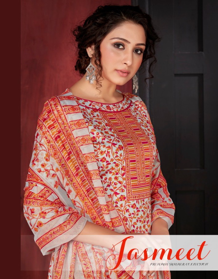 Siyona Jasmeet Series 1001-1008 Pure Jam Silk Cotton Digital Print Suit