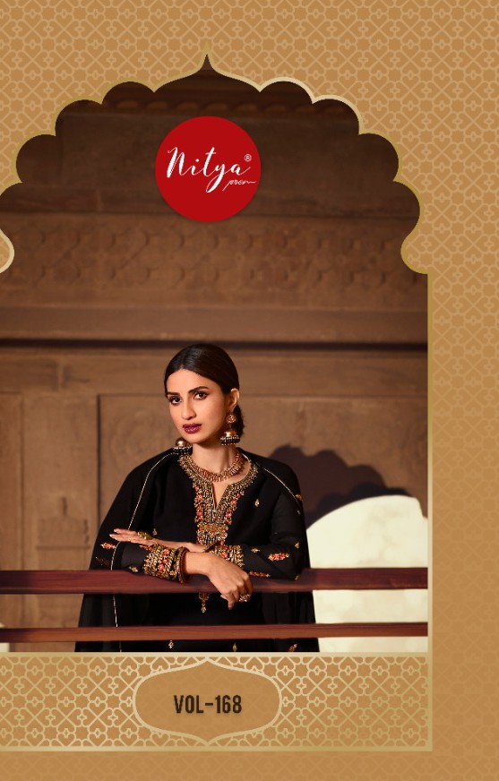 Lt Nitya Vol-168 Series 6801-6806 Georgette Embroidery Salwar Suit