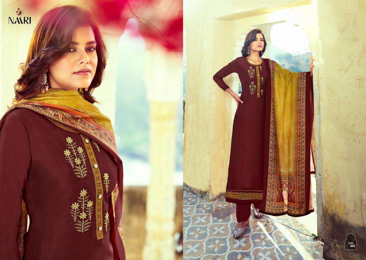 Naari Mitra Series 901-906 Parampara Silk Embroidery Suit