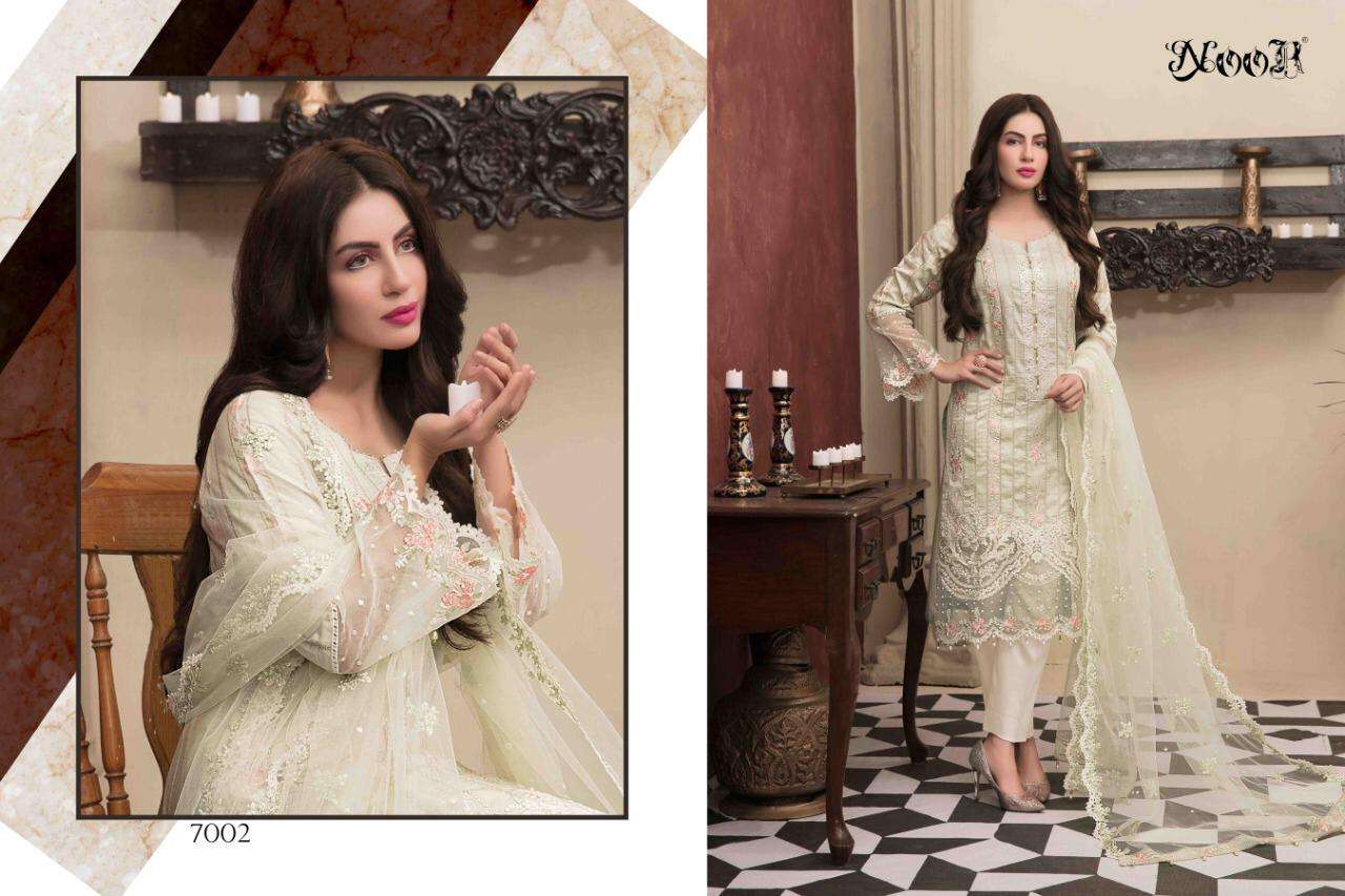 Noor Tawakkal Series 7002-7006 Pure Cotton Embroidery Dresses