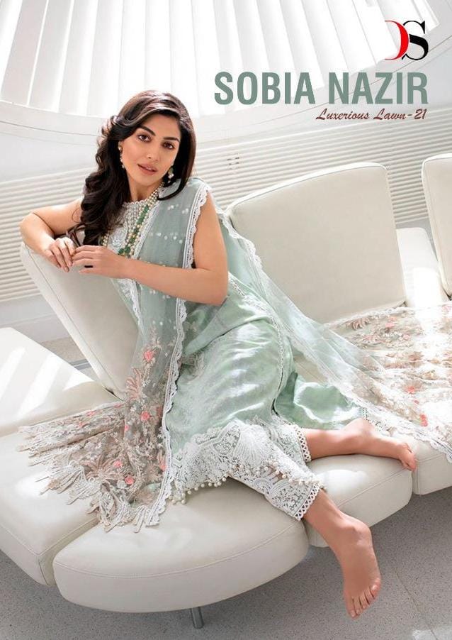 Deepsy Suits Sobia Nazir Lawn-21 Series 1041-1047 Cotton Suit