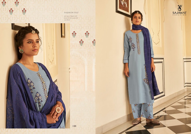 Sajawat Creation Roohi Vol-1 Designer Heavy Work Readymade Suit