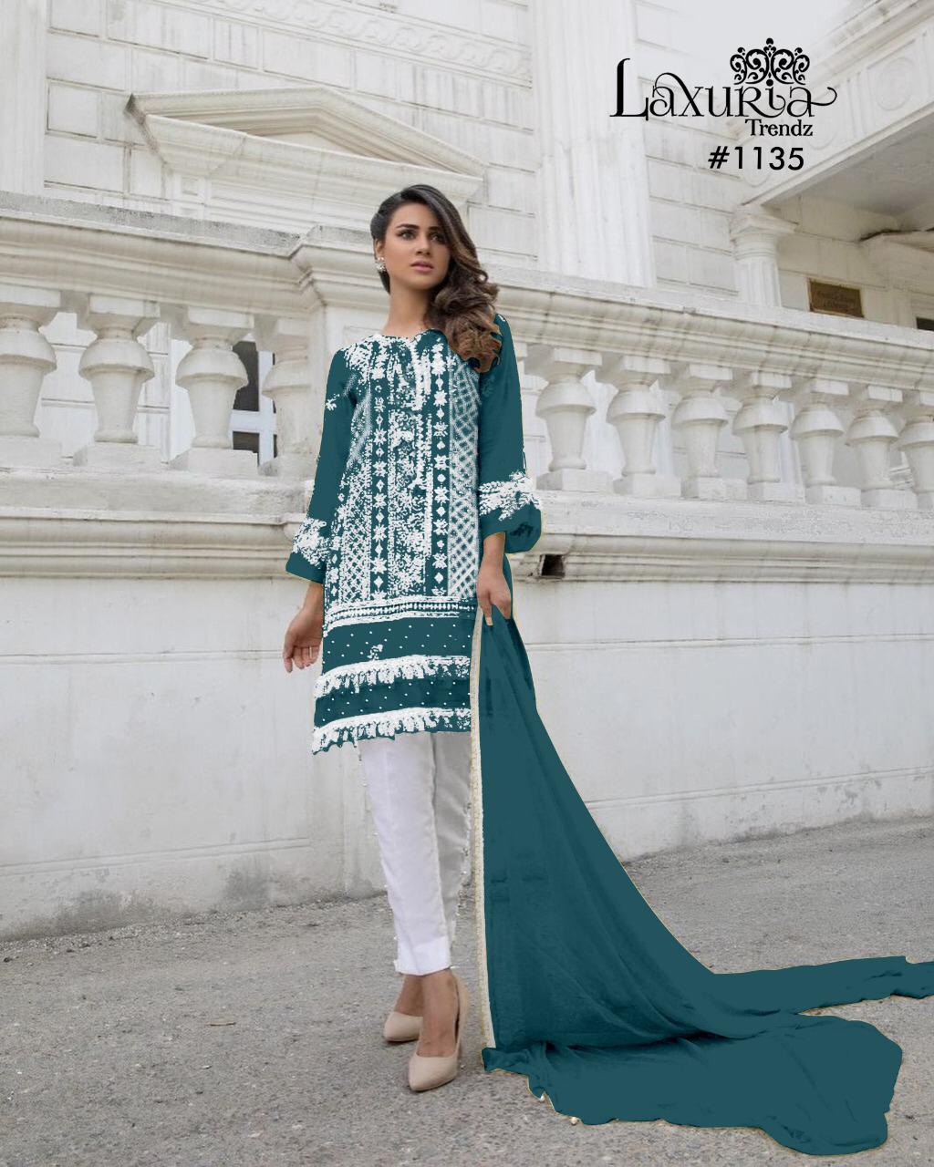 Laxuria Trendz 1135 Designer Faux Georgette Tunic