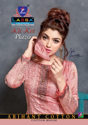 Arihant Lassa Kit Ket Plazo Pure Cotton Suit