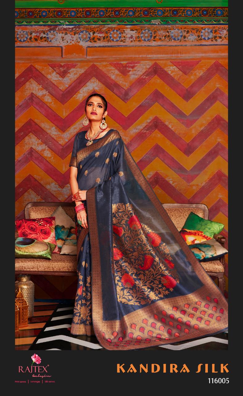 Rajtex Kanshula Silk Colours Designer Soft Krystal Silk Saree