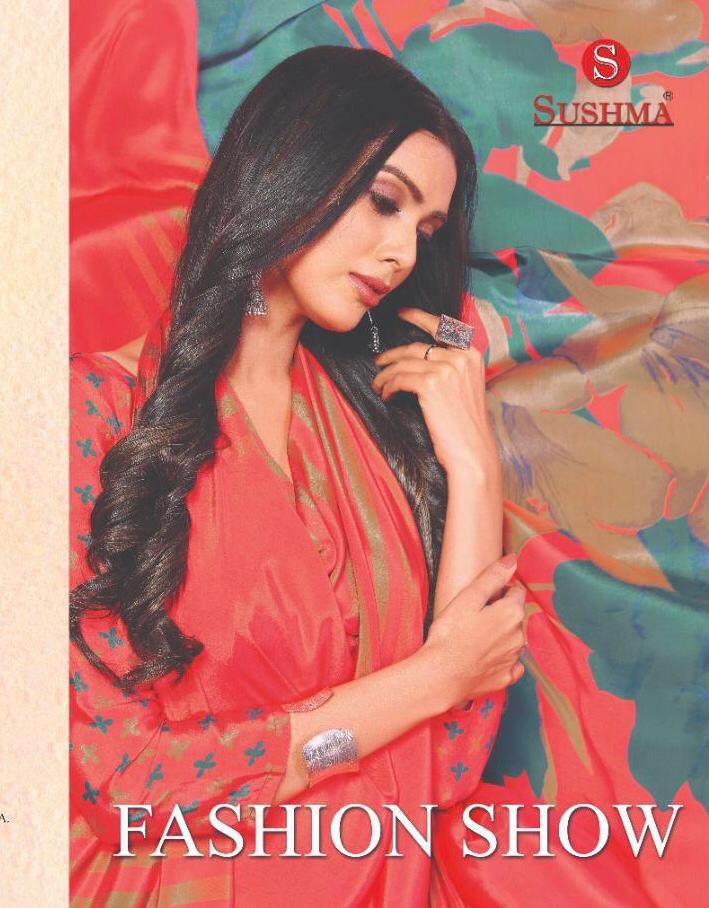 Sushma Fashion Show Series 10801-10807 Printed Creative Crape Saree