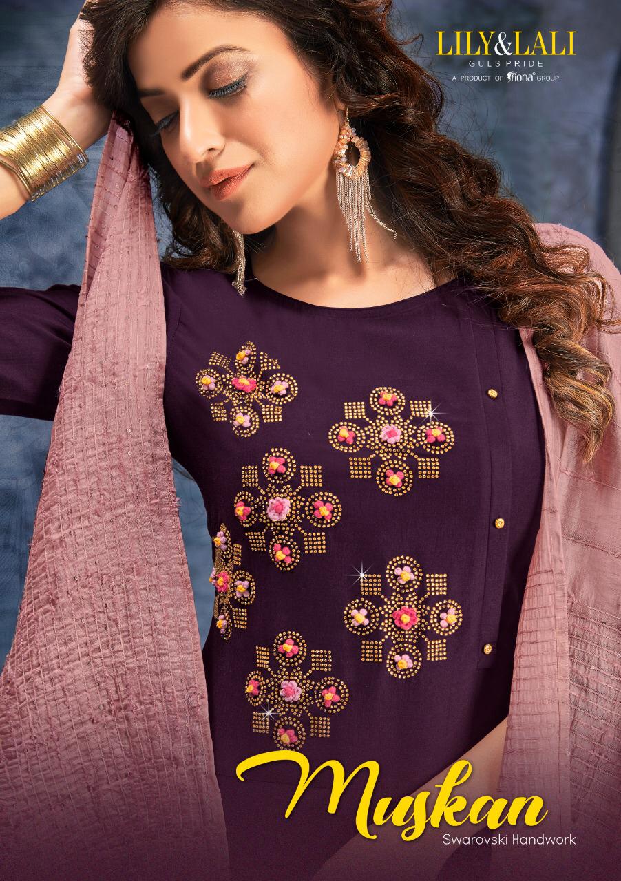 Lily And Lali Muskan Series 6001-6008 Bember Silk Readymade Suit