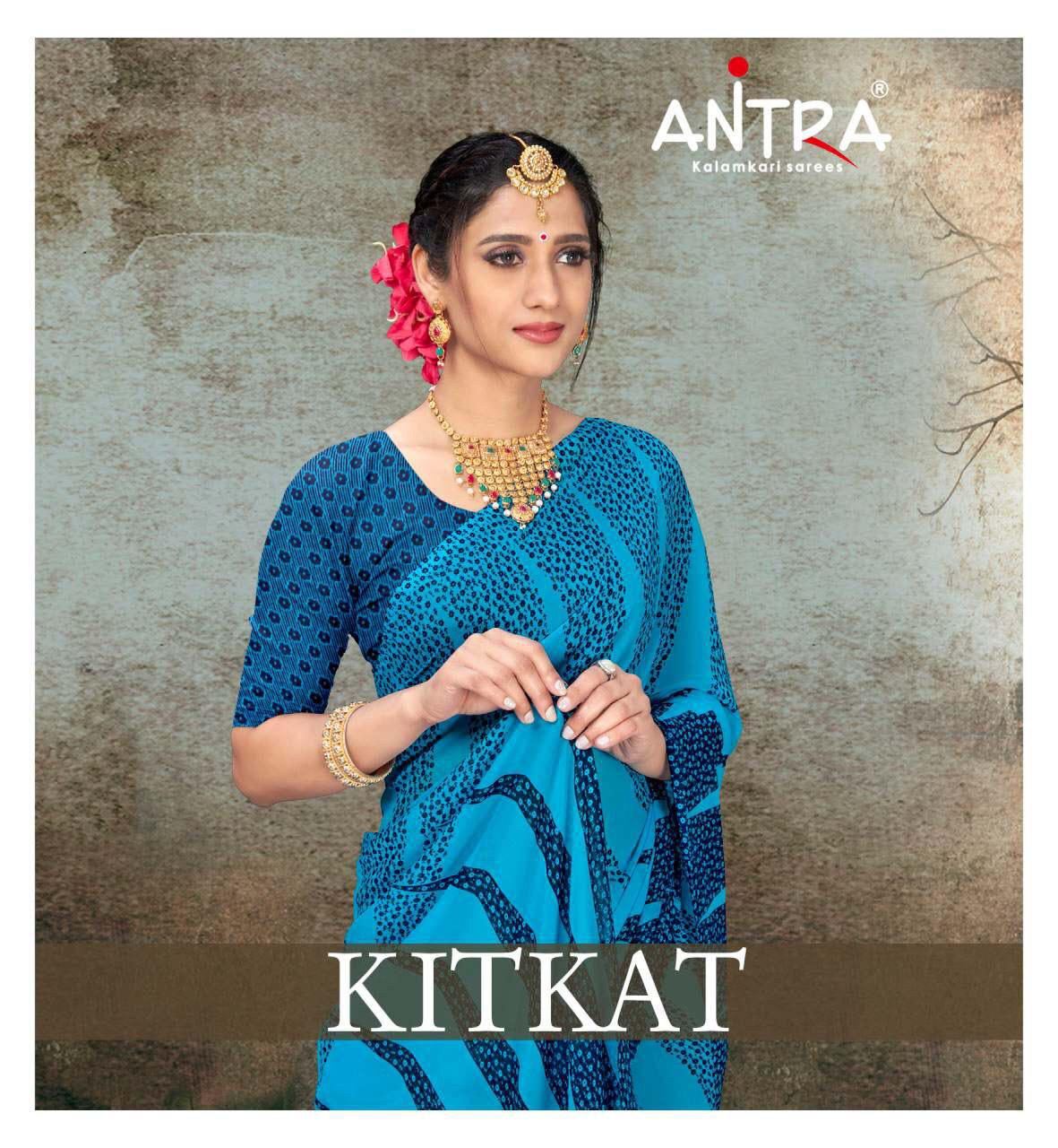 Antra Kitkat Series 73921-73928 Weightless Printed Saree
