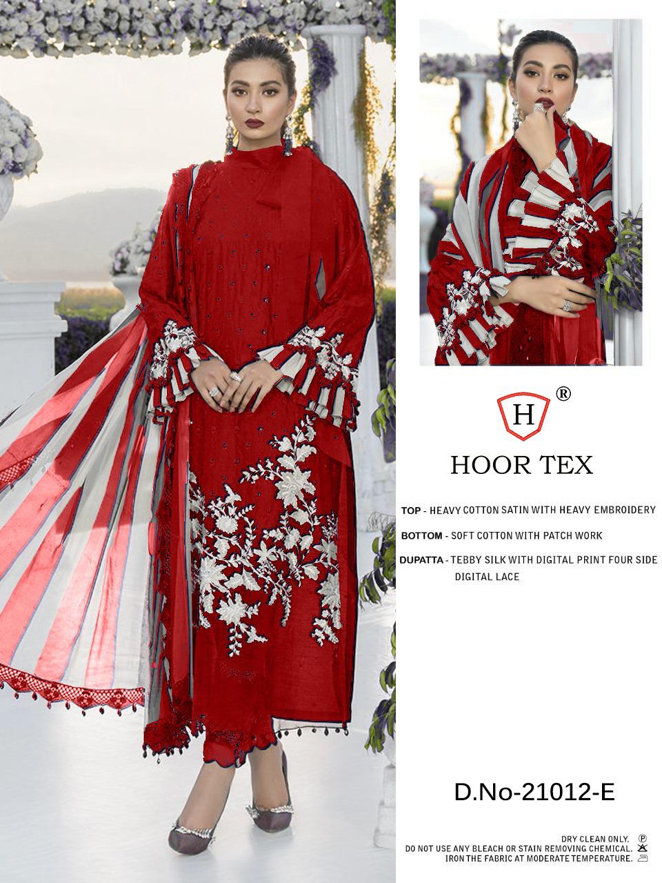 Hoor Tex 21012 Designer Jam Cotton Suit