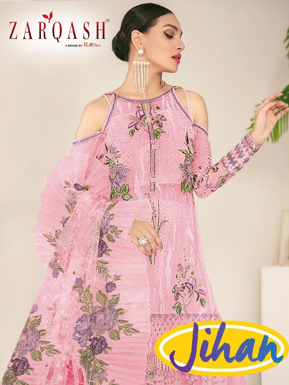 Zarqash Jihan Dn 2024 Designer Faux Georgette Suit