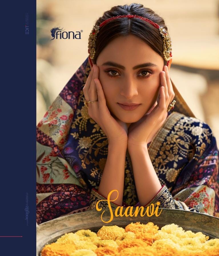 Fiona Saanvi Series 23071-23076 Pure Dola Jacquard Suit