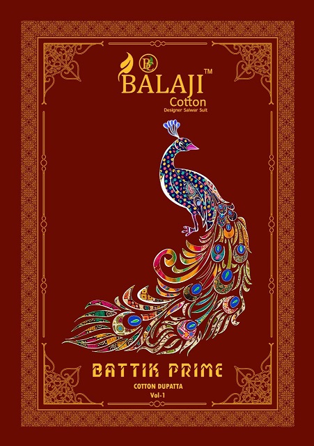 Balaji Batik Prime Vol-1 Series 1001-1012 Pure Cotton Suit