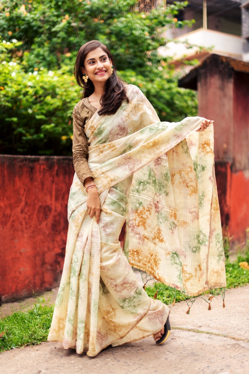 Bt-10 Designer Organza Silk Weaving Saree