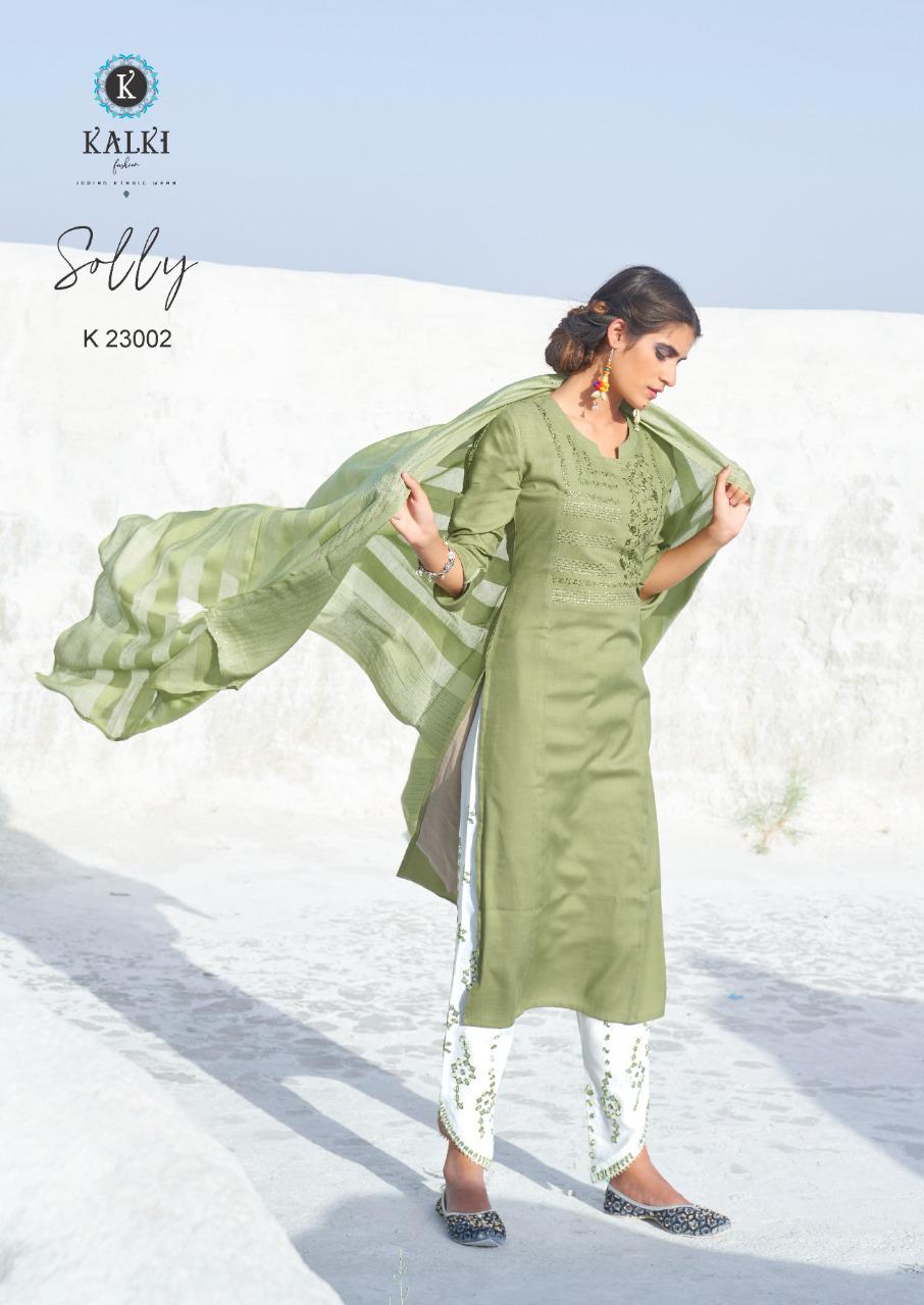 Kalki Fashion Solly Series 23001-23006 Pure Viscose Liva Cotton Suit