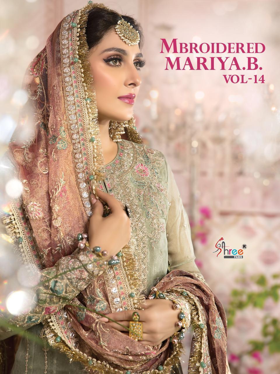 Shree Fab Mbroidered Mariya.b. Vol-14 Organza Net Georgette Suit