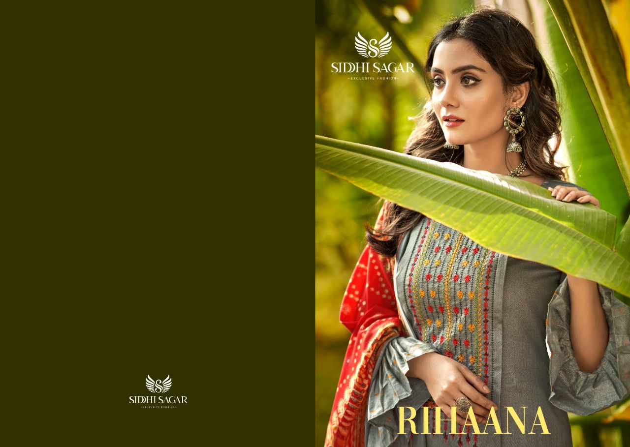 Siddhi Sagar Rihana Series 21601-21608 Pure Jam Satin Suit