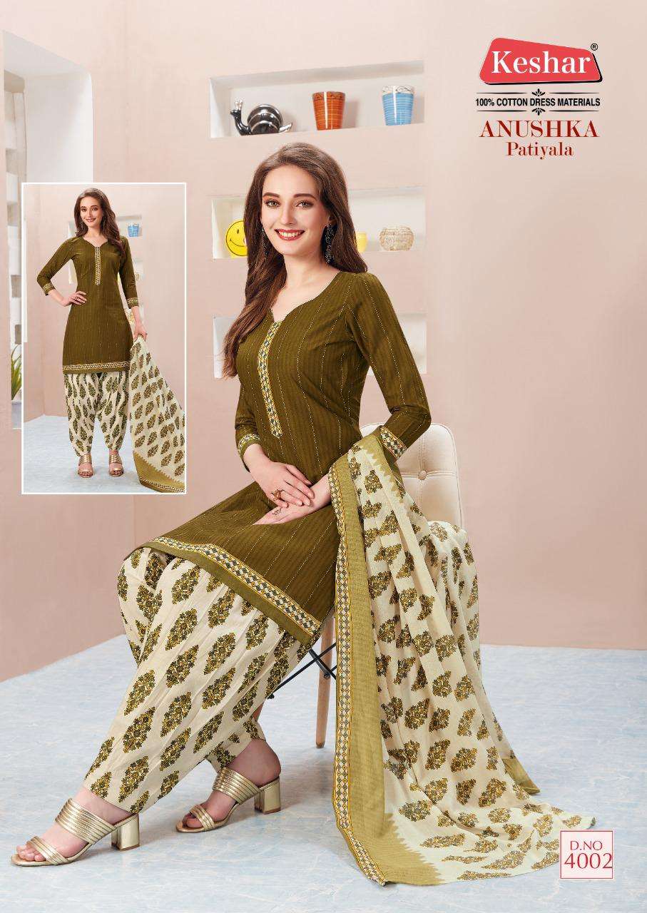 Anushka Patiala Vol-4 By Keshar Heavy Cotton Readymade Suit