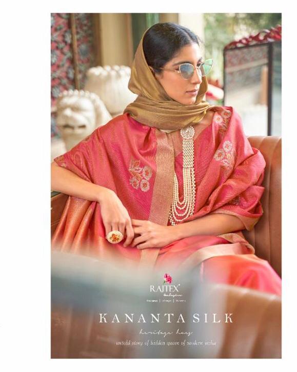 Rajtex Kananta Silk Designer Handloom Weaving Saree