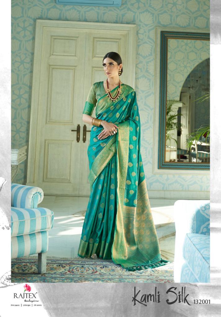 Rajtex Kamli Silk Designer Sana Two Tone Silk Saree