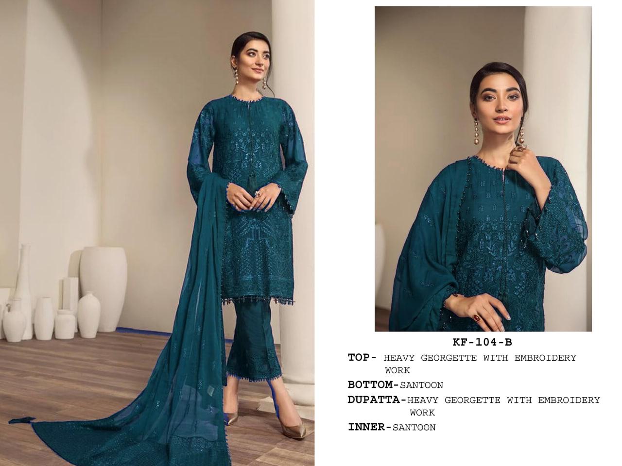 Alisha Vol-02 Designer Heavy Georgette Suit