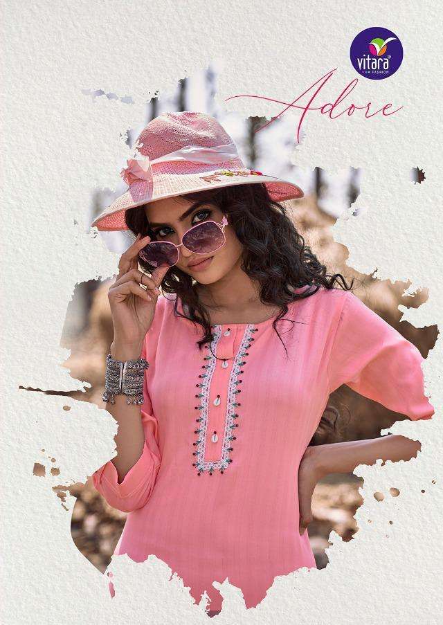 Vitara Adore Series 1001-1004 Cotton Simple Daily Wear Kurti