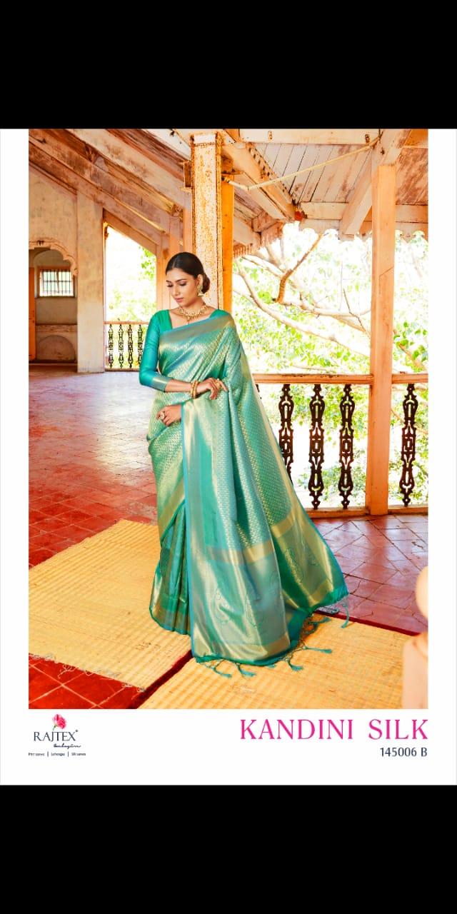 Rajtex Kandini Silk Designer Soft Weaving Silk Saree