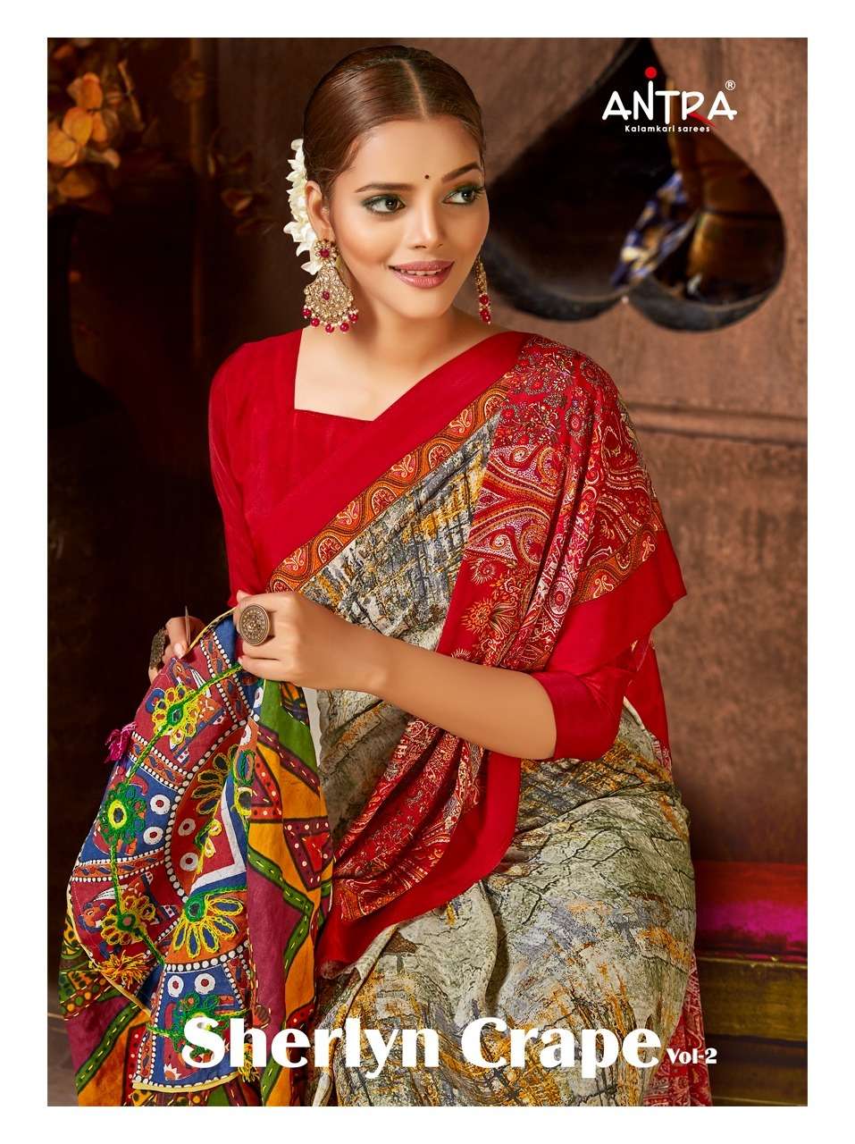 Antra Sherlyn Crape Vol 2 Fancy Crape Silk Printed Sarees