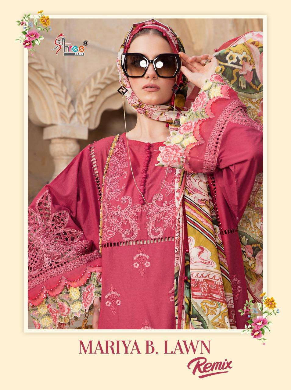 Shree Fabs Mariya B Lawn Remix Pakistani Cotton Suits Wholesaler