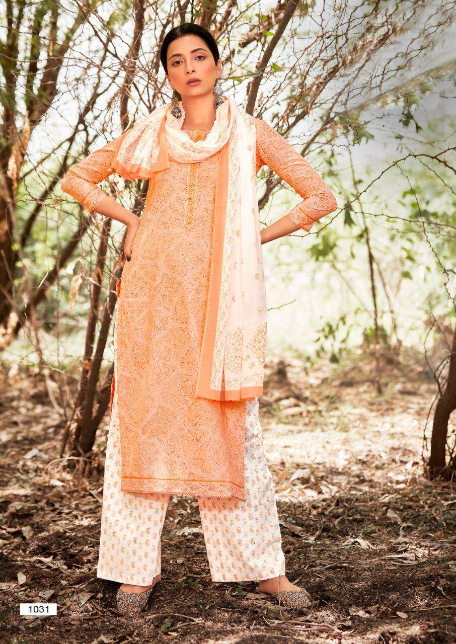 Rangoon Swasti Series 1031-1034 Readymade Cotton Embroidery Plazzo Suit