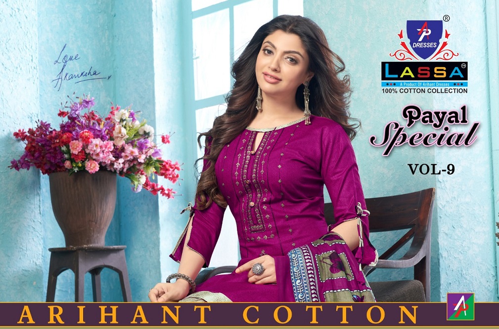 Arihant Lassa Payal Special Vol-9 Pure Cotton Suit