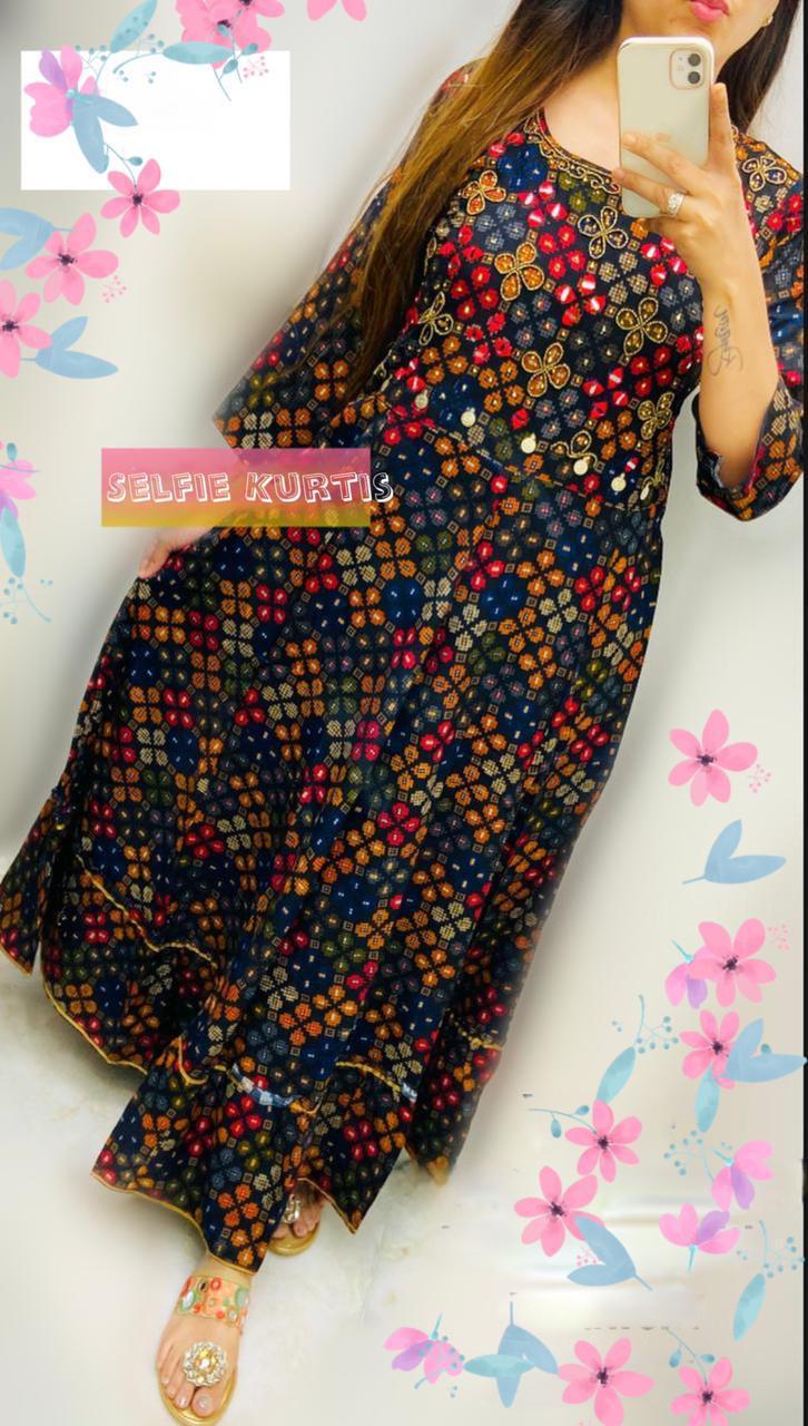 Bt Present Designer Galaxy Cotton Kurti