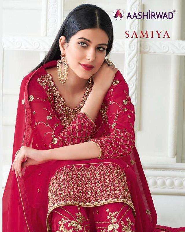 Samiya By Aashirwad Georgette Embroidery Indian Suits