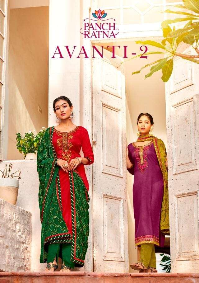 Panch Ratna Avanti Vol 2 Cotton Satin Daily Wear Dresses