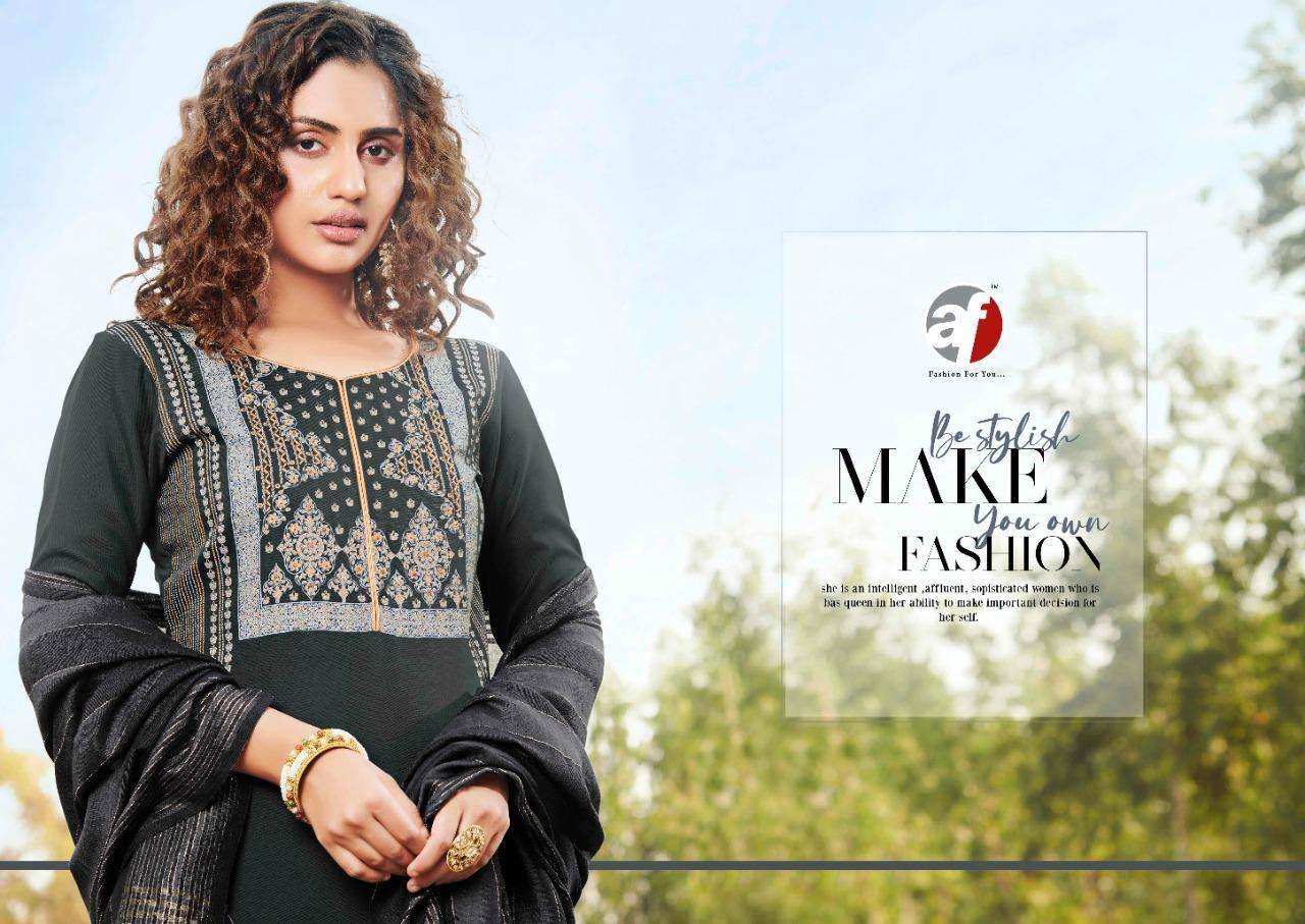 Af Once More Vol 1 Kurti Pant With Fancy Dupatta Full Set Readymade Collection