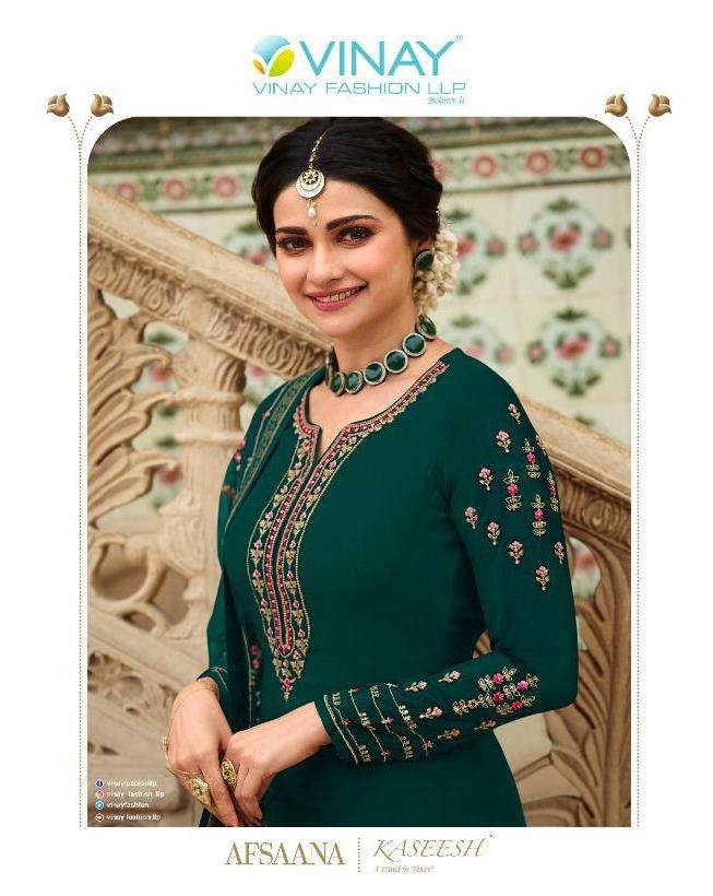 Vinay Afsaana Georgette Embroidery Indian Designer Suits