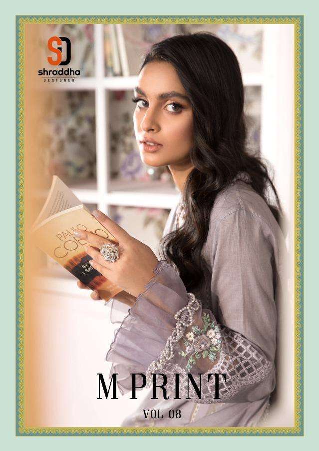 Shraddha M Print Vol 8 Lawn Cotton Pakistani Suits