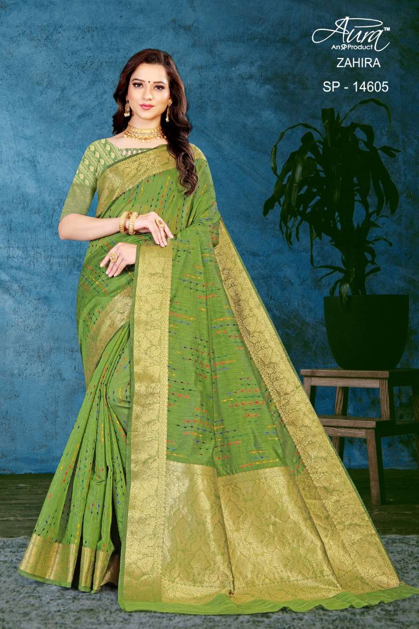 Aura Saree Zahira Cotton Fancy Saris Wholesaler