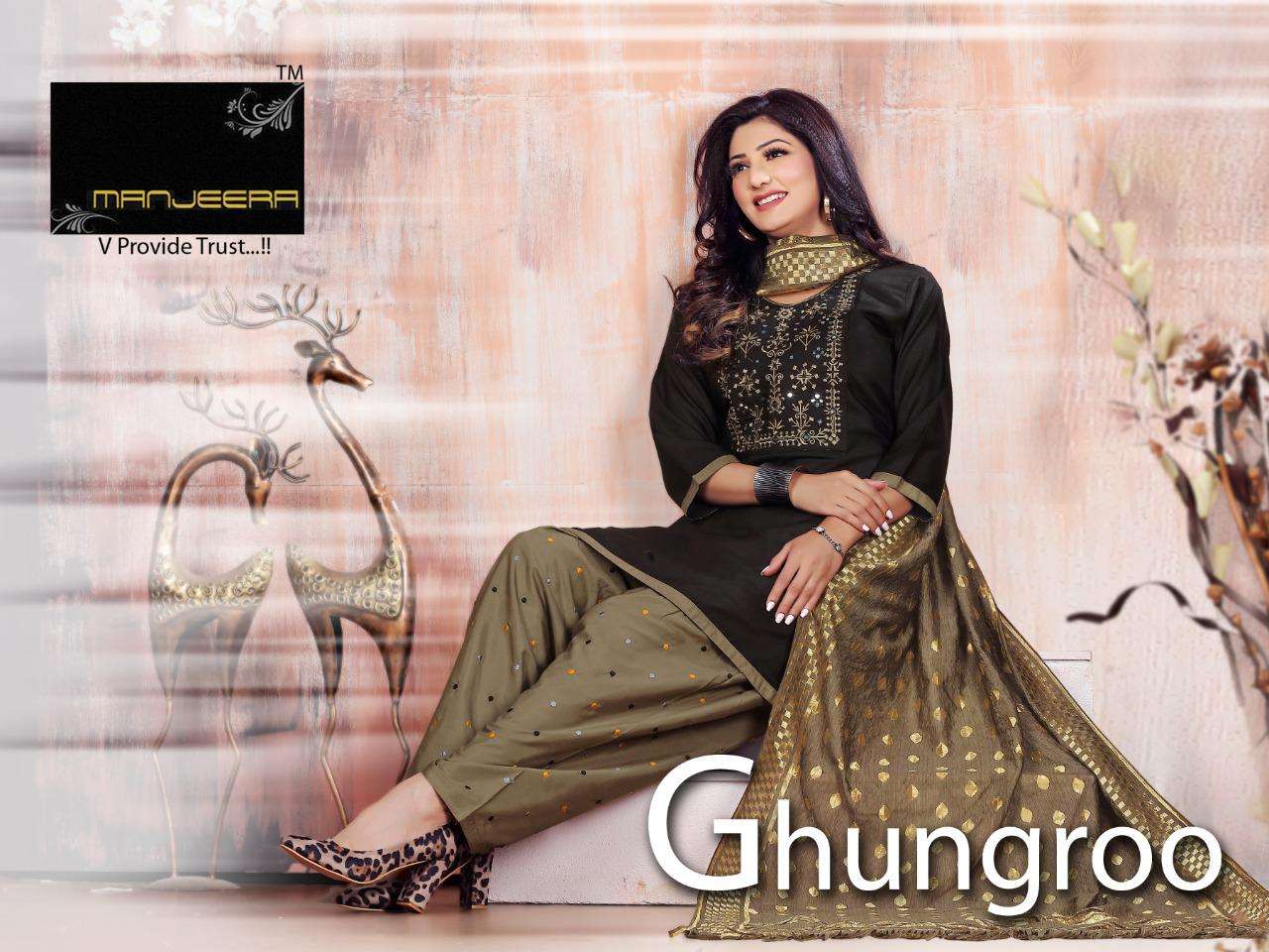 Ghungroo By Manjeera Heavy Rayon Readymade Suit Catalog