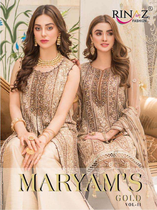 Rinaz Maryams Gold Vol 11 Embroidery Pakistani Suit Supplier