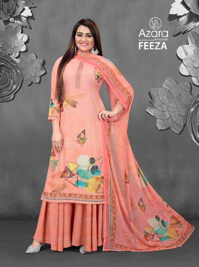 Radhika Azara Feeza Series 1001-1004 Crape Printed Suits