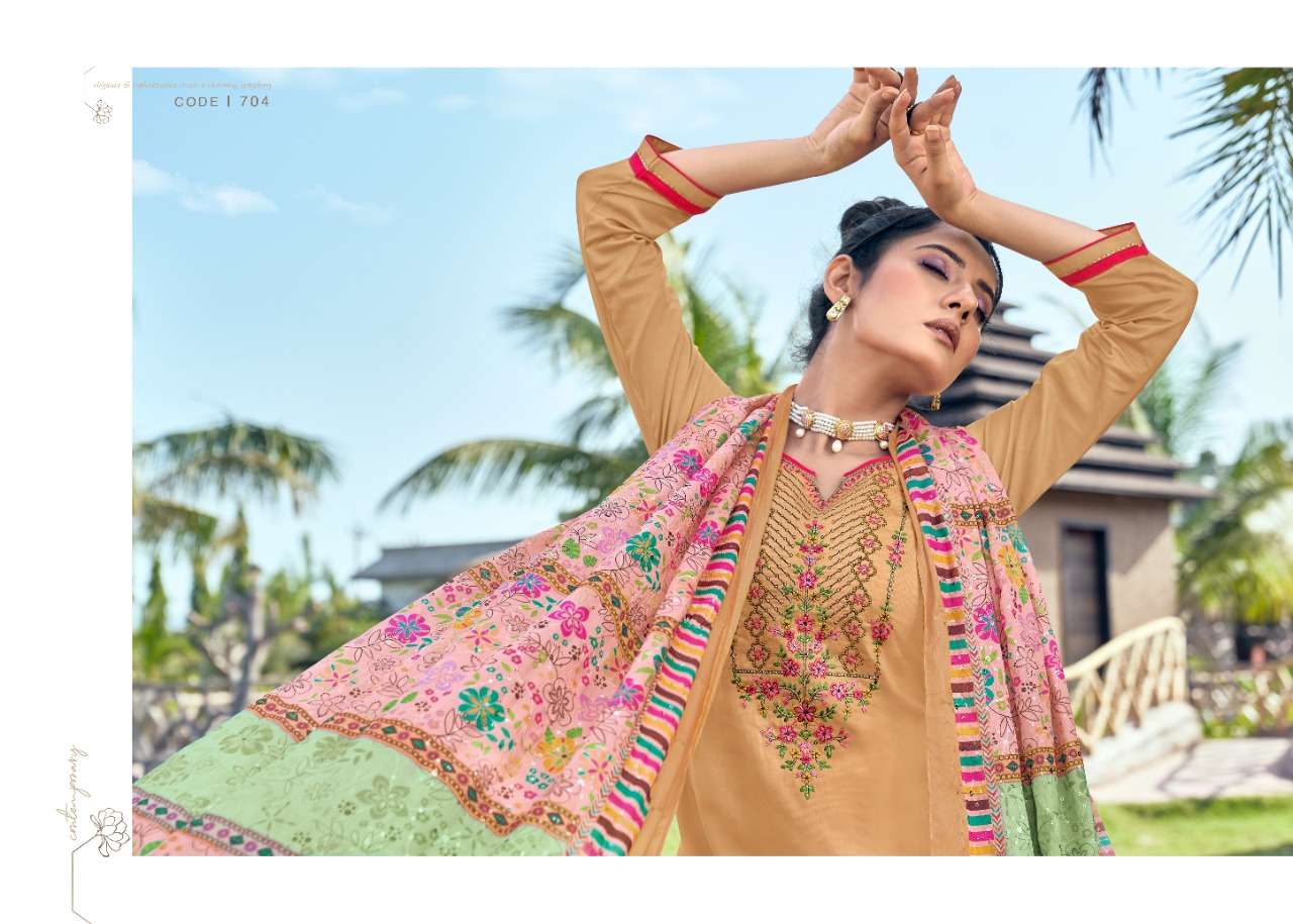 Triple Aaa Kainath Jam Silk Embroidery Suits Collection