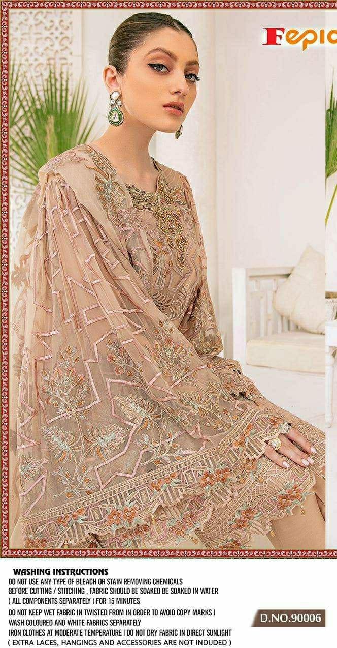 Fepic Rosemeen 90006 Designer Faux Georgette Suit