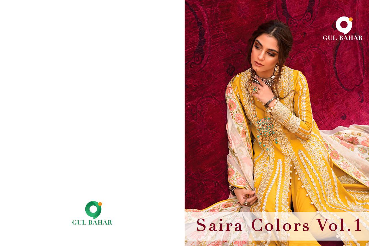 Gul Bahar Saira Hit Colours Vol-1 Designer Heavy Jam Cotton Suit