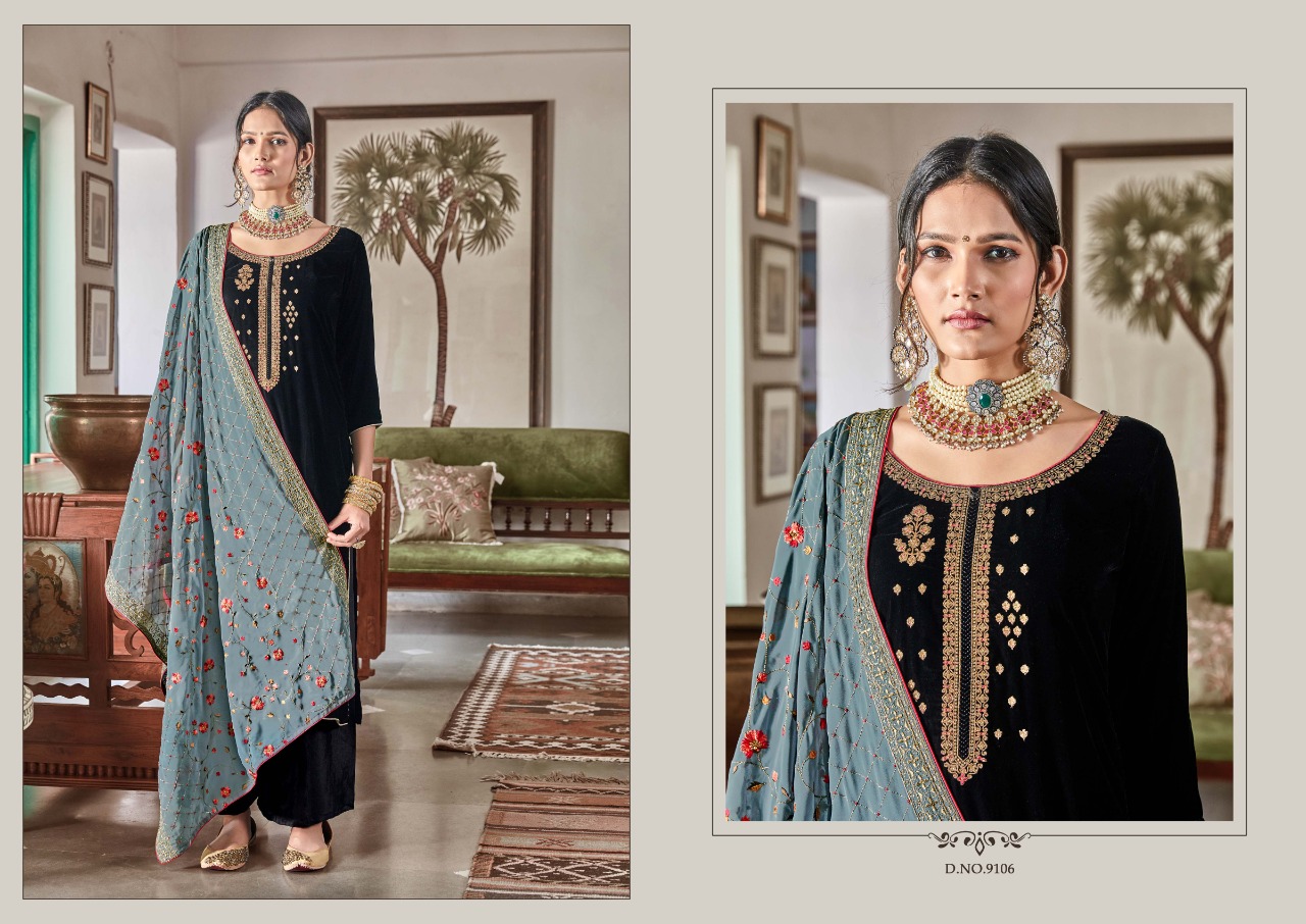 Maisha Swaragini Vol-2 Designer Falcon Velvet Suit