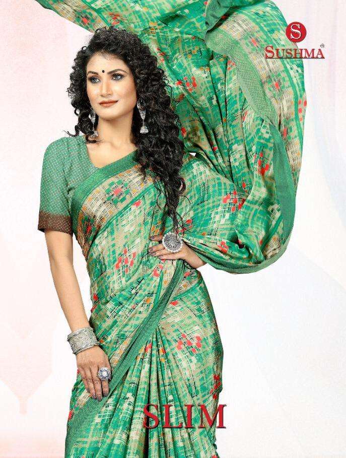 Sushma Present Slim Crape Printed Casual Wear Saree