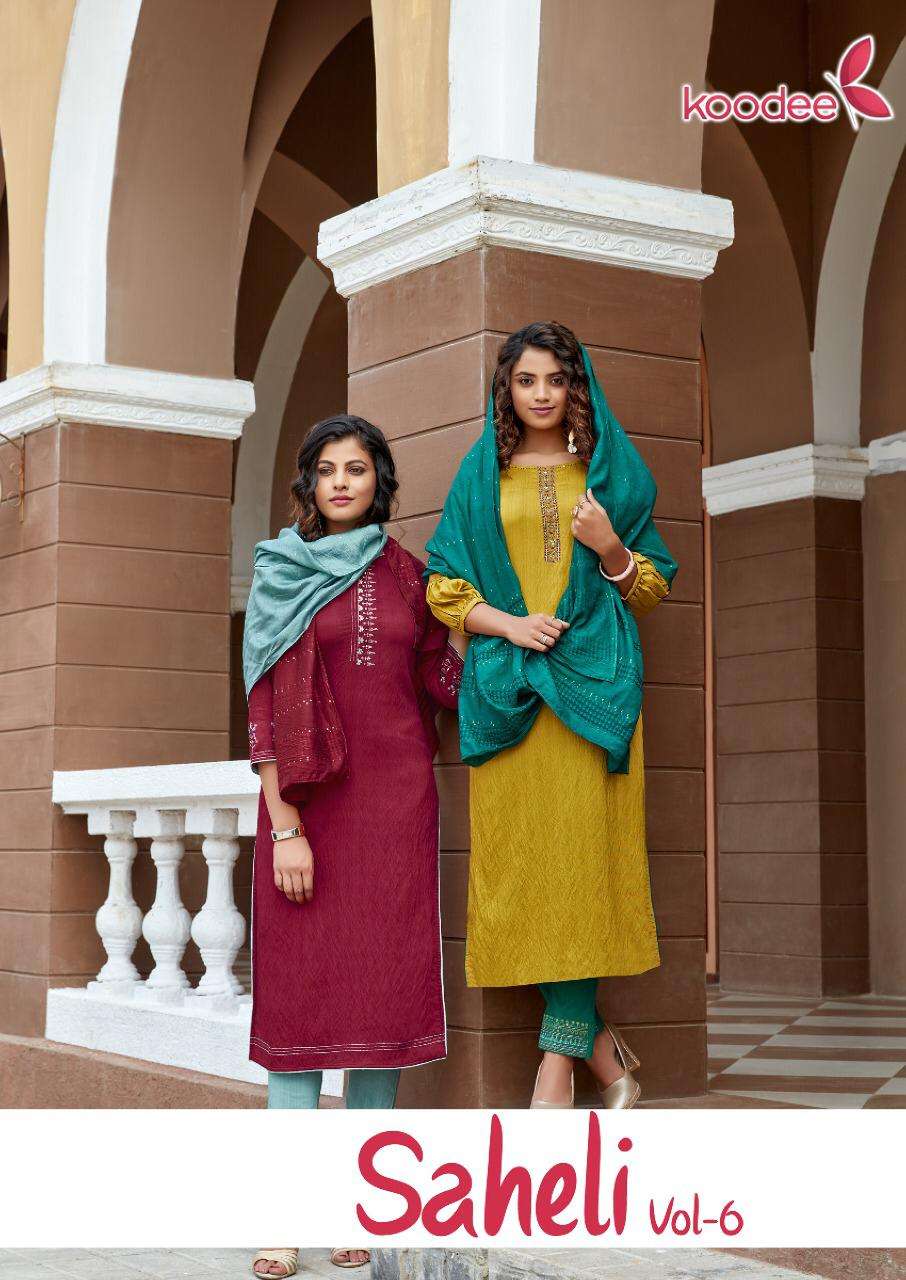 Saheli Vol 6 By Koodee Readymade Fancy Salwar Kameez