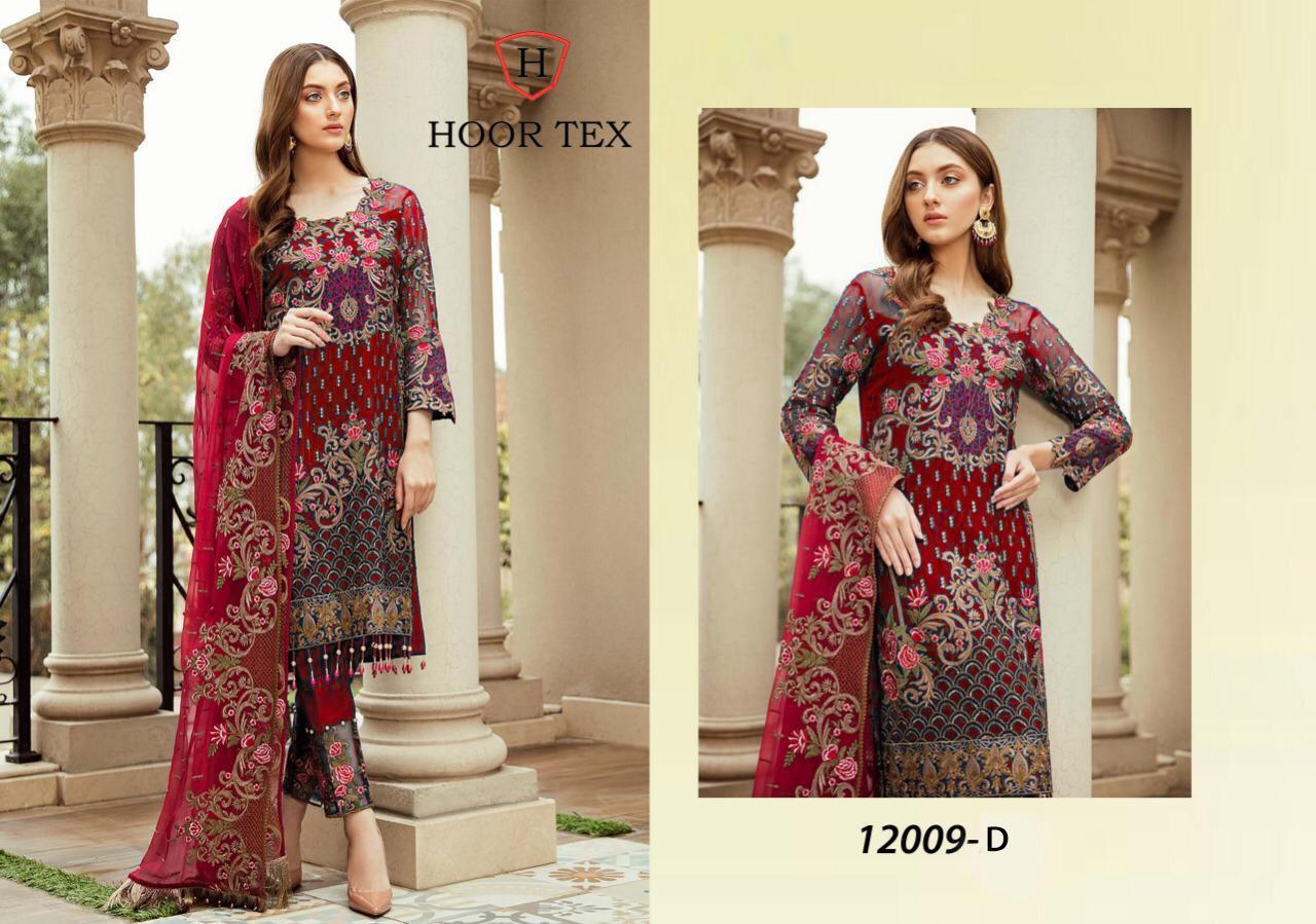 Hoor Tex 12009 Nafiza Colour Gold Vol-5 Designer Heavy Georgette Suit