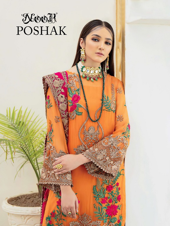 Noor Poshak Georgette With Heavy Embroidery Suit